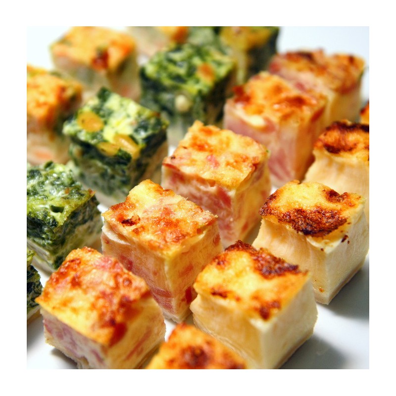 CADRE DE 48 MINI QUICHES LORRAINE